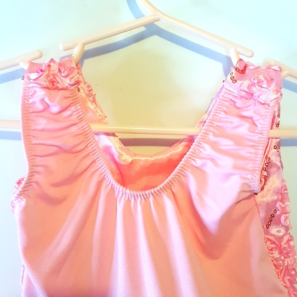 Princess Expressions Pink Sequin & Ribbon Applique Ballet Costume Baby 6-12 Mth - Picture 3 of 13